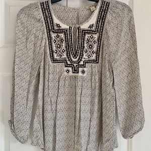 Boho Long-Sleeved Lucky Brand Top